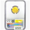 Image 2 : 1915 $2.50 Gold Quarter Eagle NGC MS61