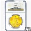 Image 1 : 1927 $20 Gold Double Eagle NGC MS64