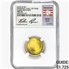 Image 1 : 2014-W .2419oz. Gold $5 Baseball HoF NGC MS70 ER