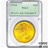 Image 1 : 1924 $20 Gold Double Eagle PCGS MS63