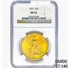 Image 1 : 1927 $20 Gold Double Eagle NGC MS65