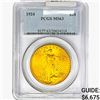 Image 1 : 1924 $20 Gold Double Eagle PCGS MS63