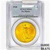 Image 1 : 1908 $20 Gold Double Eagle PCGS MS63 No Motto