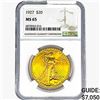 Image 1 : 1927 $20 Gold Double Eagle NGC MS65