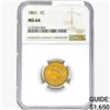 Image 1 : 1861 Indian Head Cent NGC MS64