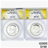 Image 1 : 1966 [2] Kennedy Half Dollar ANACS SP64 SMS DBL DI