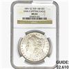 Image 1 : 1891-CC Morgan Silver Dollar NGC MS63 VAM-3 Spit.