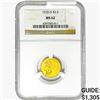 Image 1 : 1925-D $2.50 Gold Quarter Eagle NGC MS62