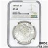 Image 1 : 1884-CC Morgan Silver Dollar NGC MS65