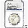 Image 1 : 1857 Seated Lib. 50C NGC Shipwreck Effect SS REP.
