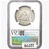 Image 2 : 1858 Seated Lib. 50C NGC Shipwreck Effect SS REP.