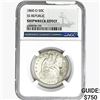 Image 1 : 1860-O Seated Lib. 50C NGC Shipwreck Effect SS REP