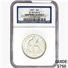 Image 1 : 1857 Seated Lib. 50C NGC Shipwreck Effect SS REP.