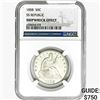 Image 1 : 1858 Seated Lib. 50C NGC Shipwreck Effect SS REP.