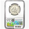 Image 2 : 1858 Seated Lib. 50C NGC Shipwreck Effect SS REP.