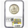 Image 2 : 1859-O Seated Lib. 50C NGC Shipwreck Effect SS REP
