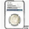 Image 1 : 1857 Seated Lib. 50C NGC Shipwreck Effect SS REP.