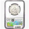Image 2 : 1858 Seated Lib. 50C NGC Shipwreck Effect SS REP.