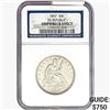 Image 1 : 1857 Seated Lib. 50C NGC Shipwreck Effect SS REP.