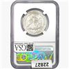 Image 2 : 1855-O Seated Lib. 50C NGC Shipwreck Effect SS REP