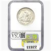 Image 2 : 1857 Seated Lib. 50C NGC Shipwreck Effect SS REP.