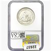 Image 2 : 1857 Seated Lib. 50C NGC Shipwreck Effect SS REP.