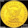 Image 1 : 1853 $20 Gold Assay CHOICE BU+