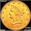 Image 1 : 1894-O $10 Gold Eagle NICELY CIRCULATED+