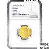 Image 1 : 1834 $5 Gold Half Eagle NGC AU55 Plain 4