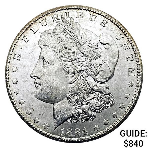 1884-CC Morgan Silver Dollar   UNC