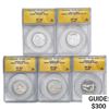Image 1 : 2005-2017 US State Commem Quarters [5 Coins] ANACS