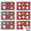 Image 1 : 1999-2000 US Silver Proof Mint Sets [29 Coins]