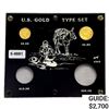 Image 1 : 1878-1906 US $2.5 and $5 Gold Coins [2 Coins]
