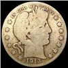 Image 1 : 1913 Barber Half Dollar NICELY CIRCULATED
