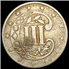 Image 2 : 1858 Silver Three Cent NEARLY UNCIRCULATED