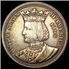 Image 1 : 1893 Isabella Silver Quarter CLOSELY UNCIRCULATED