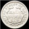Image 2 : 1853 Arws Seated Liberty Half Dime CLOSELY UNCIRCU