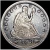 Image 1 : 1853 Arws & Rays Seated Liberty Quarter CLOSELY UN