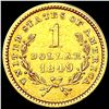 Image 2 : 1849 Rare Gold Dollar CLOSELY UNCIRCULATED