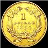 Image 2 : 1854 Rare Gold Dollar CLOSELY UNCIRCULATED