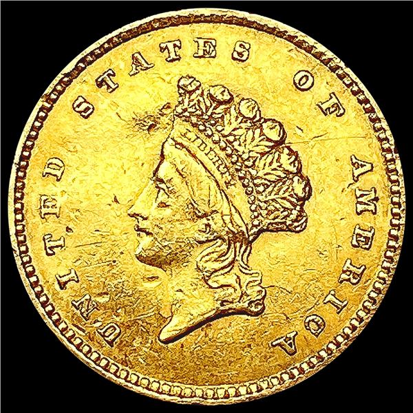 1854 Rare Gold Dollar CLOSELY UNCIRCULATED