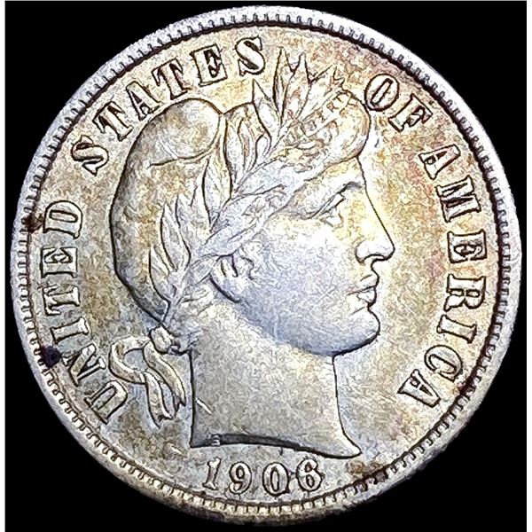 1906 Barber Dime CLOSELY UNCIRCULATED