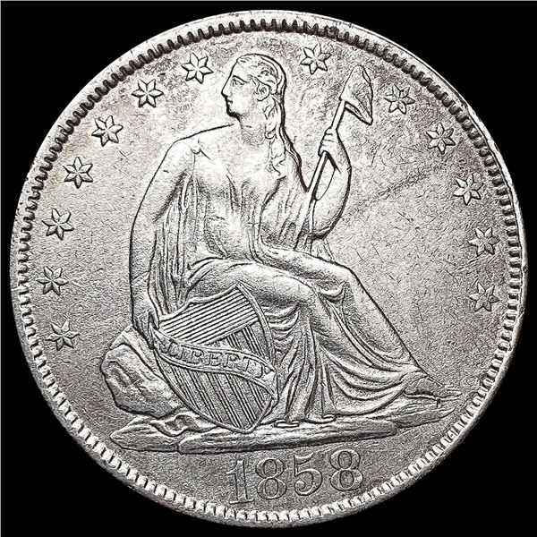 1858-O Seated Liberty Half Dollar UNCIRCULATED