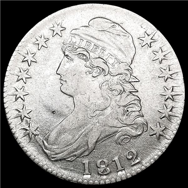 1812 Capped Bust Half Dollar LIGHTLY CIRCULATED
