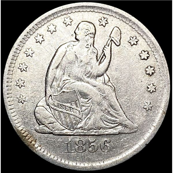 1856 Seated Liberty Quarter CLOSELY UNCIRCULATED