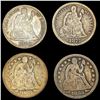Image 1 : [4] Seated Lib Dimes [1853, 1853-O, 1875-CC, 1886]