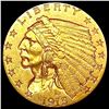 Image 1 : 1915 $2.50 Gold Quarter Eagle CLOSELY UNCIRCULATED