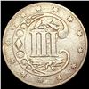 Image 2 : 1861 Silver Three Cent ABOUT UNCIRCULATED