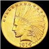 Image 1 : 1914-D $10 Gold Eagle CLOSELY UNCIRCULATED