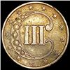 Image 2 : 1853 Silver Three Cent ABOUT UNCIRCULATED